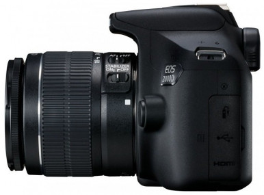 Цифрова дзеркальна фотокамера Canon EOS 2000D 18-55 IS-8-зображення