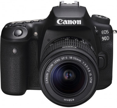Цифровая зеркальная фотокамера Canon EOS 90D + 18-55 IS STM-24-изображение