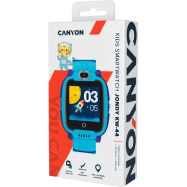 Смарт-часы Canyon CNE-KW44BL Jondy KW-44, Kids smartwatch Blue (CNE-KW44BL)-7-изображение