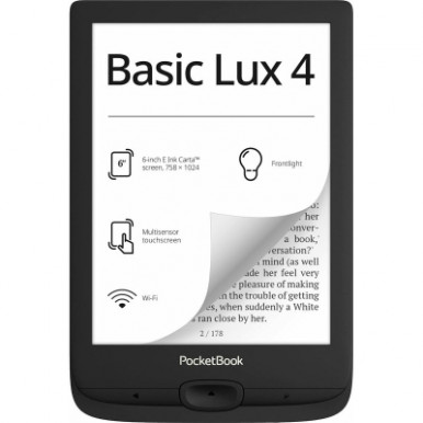 Электронная книга Pocketbook 618 Basic Lux 4, Black (PB618-P-CIS)-6-изображение