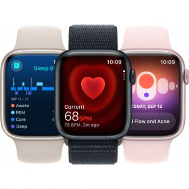 Apple Watch Series 9 GPS 45mm (PRODUCT)RED Aluminium Case with (PRODUCT)RED Sport Band - M/L (MRXK3QP/A)-14-изображение