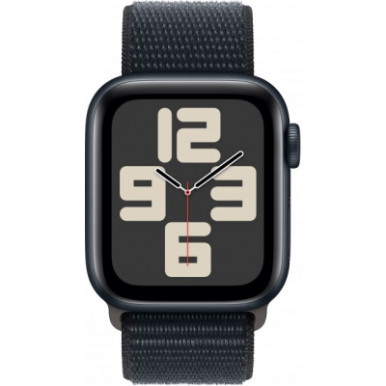 Apple Watch SE 2023 GPS 40mm Midnight Aluminium Case with Midnight Sport Loop (MRE03QP/A)-7-изображение
