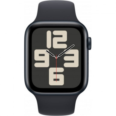 Apple Watch SE 2023 GPS 44mm Midnight Aluminium Case with Midnight Sport Band - S/M (MRE73QP/A)-7-изображение