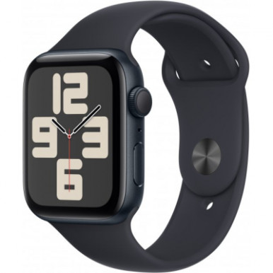 Apple Watch SE 2023 GPS 44mm Midnight Aluminium Case with Midnight Sport Band - M/L (MRE93QP/A)-6-зображення