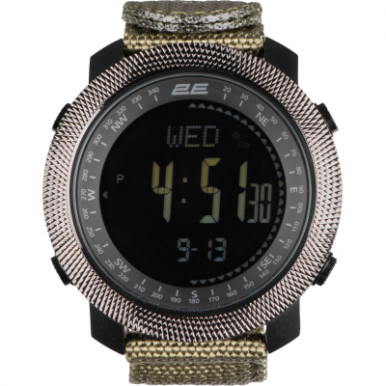 Смарт-часы 2E Trek Pro Black-Green з компасом, барометром та крокоміром (2E-TCW30BK)-8-изображение