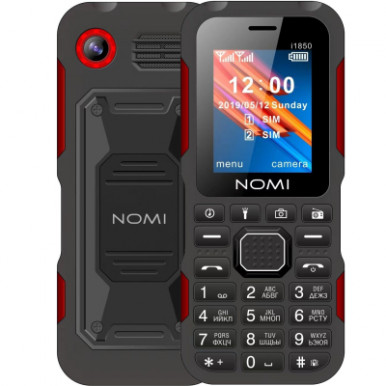 Мобільний телефон Nomi i1850 Black Red-6-зображення