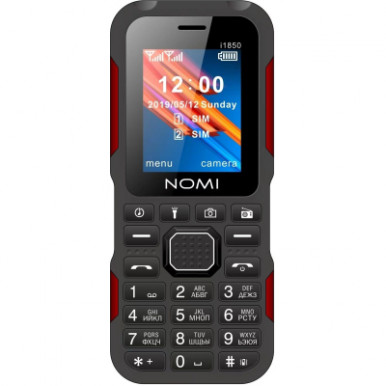 Мобільний телефон Nomi i1850 Black Red-7-зображення
