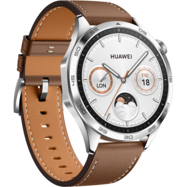 Смарт-часы Huawei WATCH GT 4 46mm Classic Brown Leather (55020BGW)-8-изображение