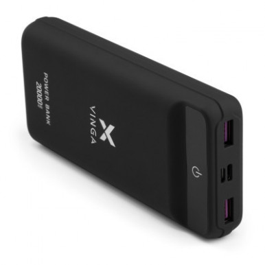 Power Bank Vinga 20000mAh QC3.0 Display soft touch black (VPB2QLSBK)-16-зображення