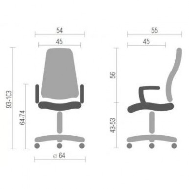 Офісне крісло Аклас Арсі PL TILT Чорне (12486)-7-зображення