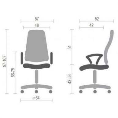 Офисное кресло Аклас Тета CH PR Черное (12472)-11-изображение