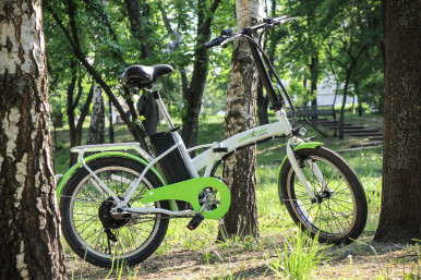 Електровелосипед Maxxter URBAN (white-green)-4-зображення