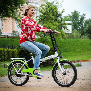 Електровелосипед Maxxter URBAN (white-green)-6-зображення