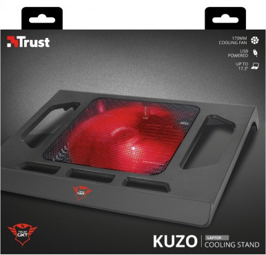 Підставка для ноутбука Trust GXT 220 Kuzo (17.3") RED LED Black-12-зображення