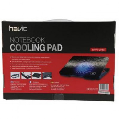 Підставка до ноутбука Havit HV-F2030 USB black (23353)-12-зображення