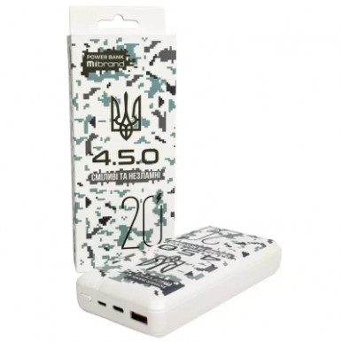 Зовнішній акумулятор Mibrand "4.5.0" 20000mAh 20W Snow leopard-19-изображение