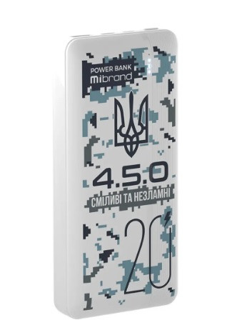 Зовнішній акумулятор Mibrand "4.5.0" 20000mAh 20W Snow leopard-14-зображення