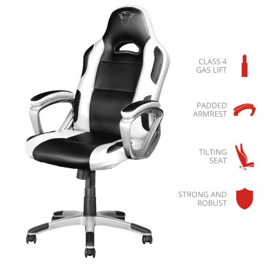 Игровое кресло Trust GXT705W RYON WHITE-1-изображение