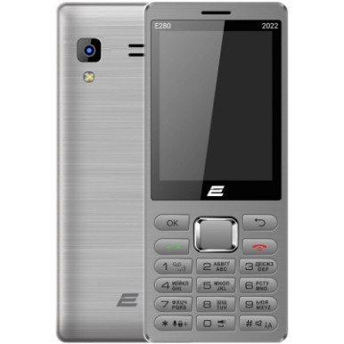 Мобильный телефон 2E E280 2022 Dual SIM Silver (688130245227)-1-изображение