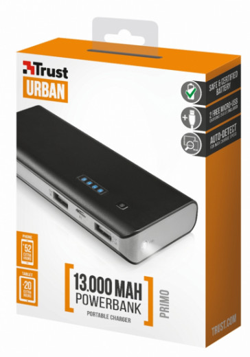 Портативна зарядка TRUST Primo 13000 Power Bank моделі 21689-19-зображення