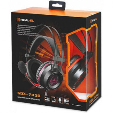Наушники REAL-EL GDX-7450 Black-15-изображение