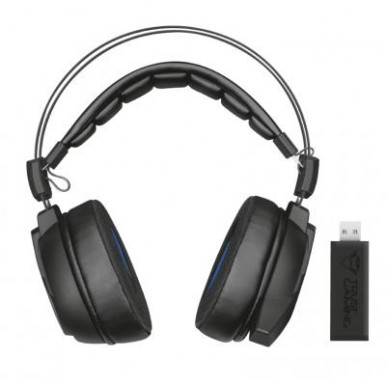 Гарнітура TRUST GXT 393 Magna WL 7.1 Surround Gaming Headset BLACK-13-зображення
