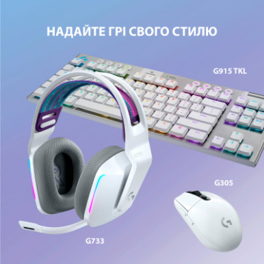Навушники Logitech G733 Lightspeed Wireless RGB Gaming Headset White (981-000883)-18-зображення