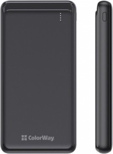 УМБ ColorWay Power Bank 10 000 mAh Slim, Black-23-изображение