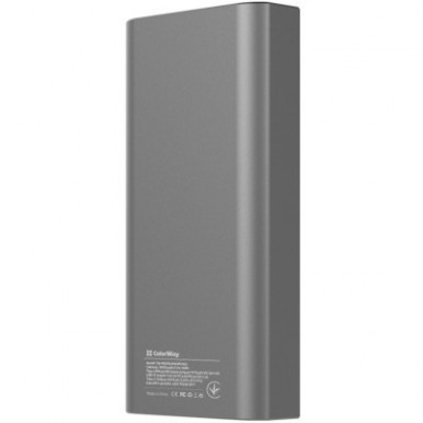 УМБ ColorWay Power Bank 20 000 mAh Slim, Black-33-зображення