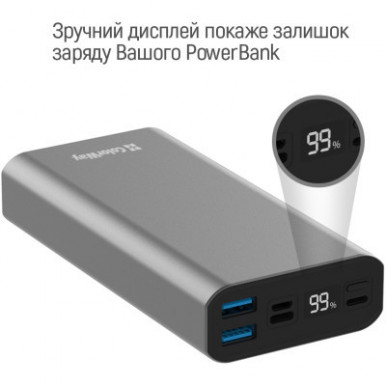 УМБ ColorWay Power Bank 20 000 mAh Slim, Black-22-зображення