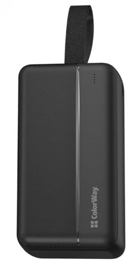 УМБ ColorWay Power Bank 30 000 mAh High-power 2(USB QC3.0 + USB-C Power Delivery 22.5W) Black-15-зображення