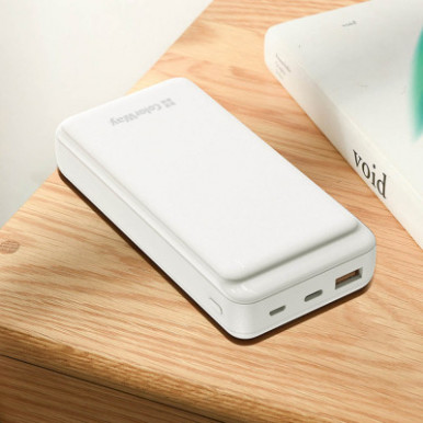 УМБ ColorWay Power Bank 20 000 mAh Slim (USB QC3.0 + USB-C PD 20W) White-28-зображення