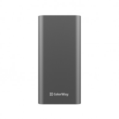 УМБ ColorWay Power Bank 20 000 mAh Full (USB QC3.0 + USB-C Power Delivery 22.5W) Gray-9-зображення