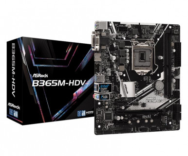 Материнская плата ASRock B365M-HDV s1151 B365 2xDDR4 M.2 HDMI-DVI-VGA mATX-1-изображение