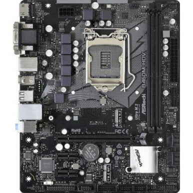 Материнская плата ASRock B460M-HDV s1200 B460 2xDDR4 M.2 HDMI-VGA-DVI mATX-6-изображение