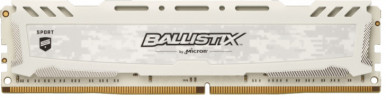 Оперативна пам'ять Crucial Ballistix Sport LT DDR4 8GB 3000Mz (BLS8G4D30AESCK) White-1-зображення