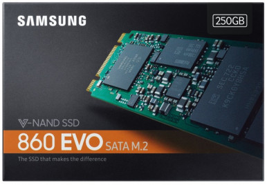 SSD накопитель Samsung 860 EVO 250GB M.2 SATA MLC (MZ-N6E250BW)-12-изображение