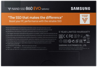SSD накопитель Samsung 860 EVO 250GB M.2 SATA MLC (MZ-N6E250BW)-13-изображение