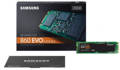 SSD накопитель Samsung 860 EVO 250GB M.2 SATA MLC (MZ-N6E250BW)-15-изображение