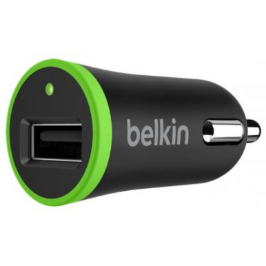 Зарядний пристрій 12v Belkin (F8J054btBLK)USB Charger (USB 2.4Amp), Чорний-2-зображення