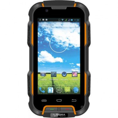 Мобильный телефон Sigma X-treme PQ22A Dual Sim Black Orange (6907798624682)-1-изображение