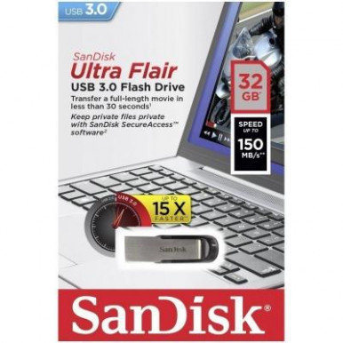 Флешка SanDisk 32GB USB 3.0 Flair R150MB/s-9-изображение