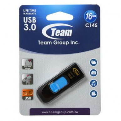 USB флеш накопичувач Team 16Gb C145 Blue USB 3.0 (TC145316GL01)-9-зображення
