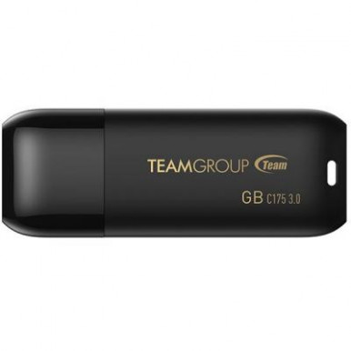 USB флеш накопитель Team 64GB C175 Pearl Black USB 3.1 (TC175364GB01)-4-изображение