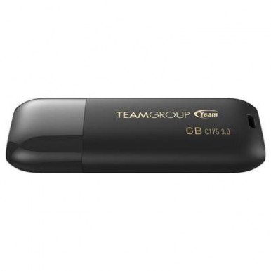 USB флеш накопитель Team 64GB C175 Pearl Black USB 3.1 (TC175364GB01)-5-изображение