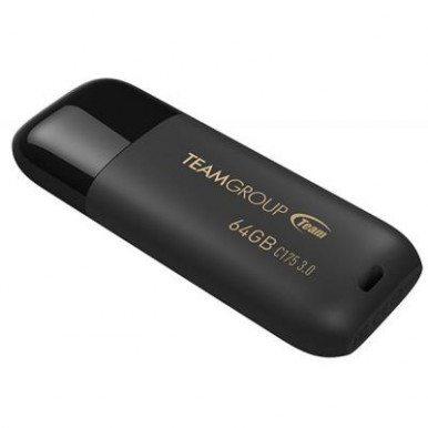 USB флеш накопитель Team 64GB C175 Pearl Black USB 3.1 (TC175364GB01)-6-изображение