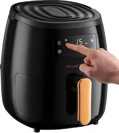 Мультипіч Russell Hobbs SatisFry Air Large, 1650Вт, чаша-5л, сенсорне керув., алюміній/пластик, чорно-мідний-9-зображення