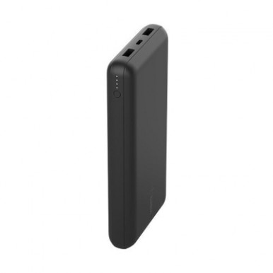 Батарея універсальна Belkin 20000mAh, USB-C, 2*USB-A, 3A, 6" USB-A to USB-C cable, Black (BPB012BTBK)-6-зображення