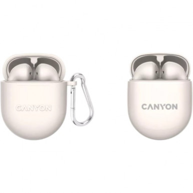 Наушники Canyon TWS-6 Beige (CNS-TWS6BE)-10-изображение
