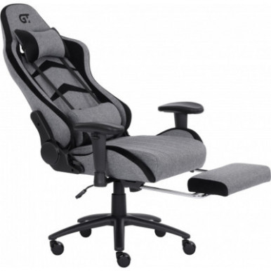 Кресло игровое GT Racer X-2534-F Gray/Black Suede (X-2534-F Fabric Gray/Black Suede)-19-изображение